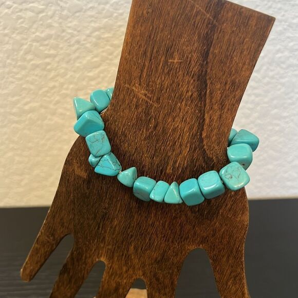 Turquoise Style Beaded Bracelet Trio Set - Picture 3 of 6